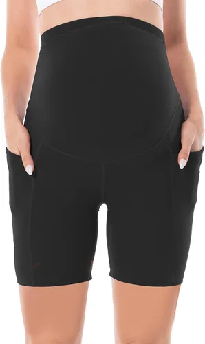 Miniatura 3 de V VOCNI Maternity Biker Shorts Over The Belly Women's Bike Shorts Athletic Workout Yoga Walking Shorts