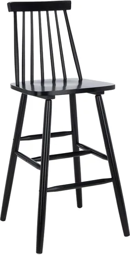 Safavieh Home Collection Beaufort - Taburete de bar (30 pulgadas, 2 unidades), color negro