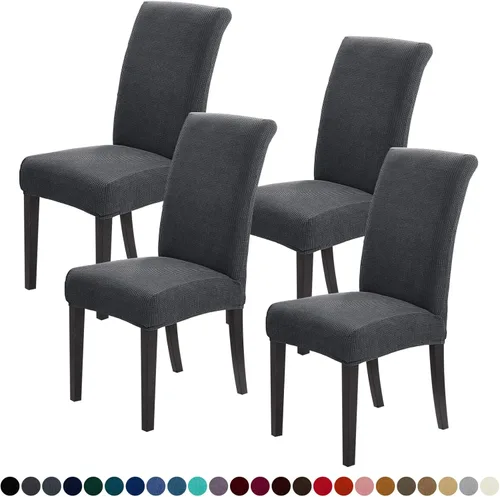 Miniatura 59 de Joccun Fundas para Sillas de Comedor Juego de 2, Fundas Elásticas para Sillas de Comedor Fundas para Sillas de Comedor Protector de Asiento, Funda