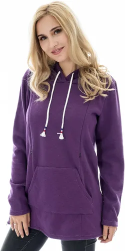 Miniatura 66 de Bearsland - Sudadera de lactancia y maternidad para mujer, con bolsillos y capucha