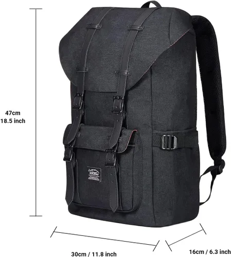 Miniatura 2 de KAUKKO Mochila para Laptop de Viaje al Aire Libre, Mochila de Fin de Semana, Mochila de Transporte, Mochila Diurna Elegante y Duradera, Mochila