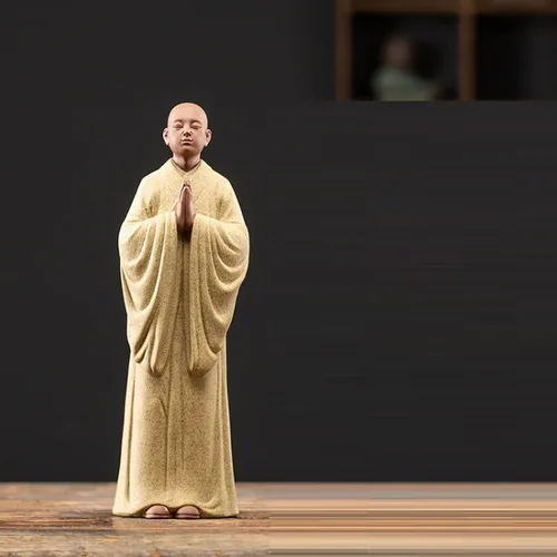 Miniatura 3 de Figuras Zen Monje Buda Estatua Jardín Figura Monje Decoración