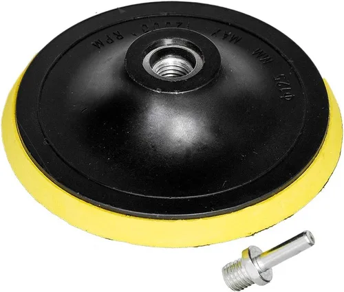 Miniatura 12 de HIFROM Almohadilla de respaldo de gancho y bucle de 4 pulgadas/3.937 in, pulidora orbital, almohadilla de lijado, adaptador de taladro M10