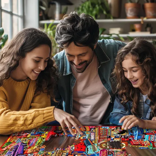 Miniatura 4 de Rompecabezas de Montaña Blanca Escuela Vieja Puzzle 1000 Piezas Rompecabezas Vintage para Adultos y Familias