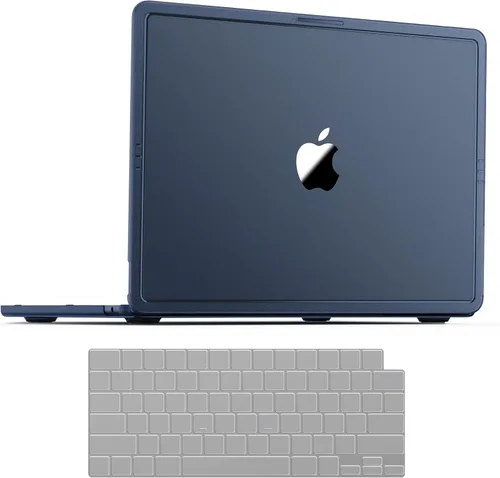 Funda compatible con MacBook Air de 13 pulgadas M5 M4 M3 M2 2026 2025-2022, [color oficial 100% coincidencia] Funda protectora rígida para laptop +