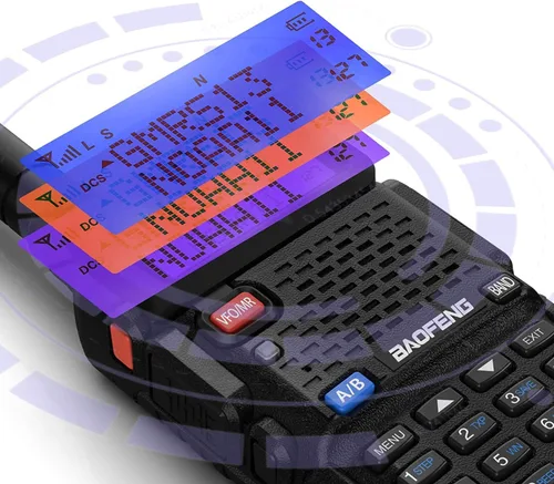 Miniatura 6 de BAOFENG Radio GMRS UV-5G (UV-5X), radio bidireccional recargable de largo alcance con recepción y escaneo meteorológico NOAA, radio de mano GMRS