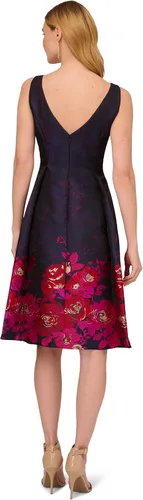 Miniatura 2 de Adrianna Papell Vestido Jacquard Border para mujer