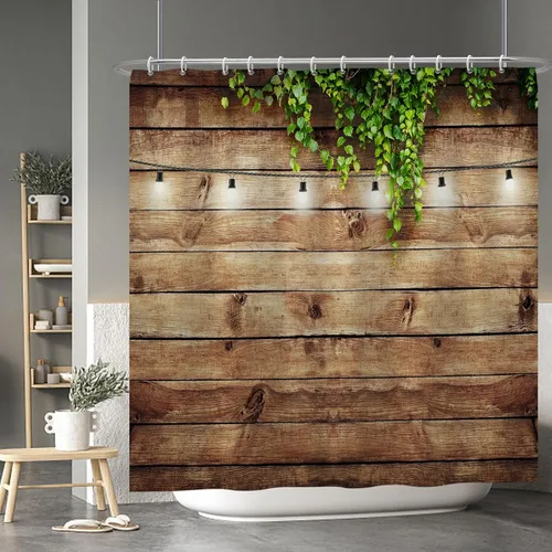 Miniatura 96 de Baocicoo - Cortina de ducha de abeja de miel, diseño de abeja de caricaturas, pista voladora, rústica, floral, para baño, decoración de bañera