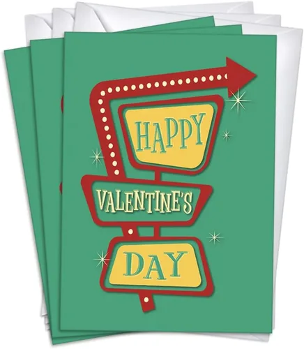 Miniatura 21 de Wright Home & Gift Divertidas tarjetas de felicitación del día de San Valentín/Galentines Paquete de 20 unidades a granel + 20 sobres (5 x 7)