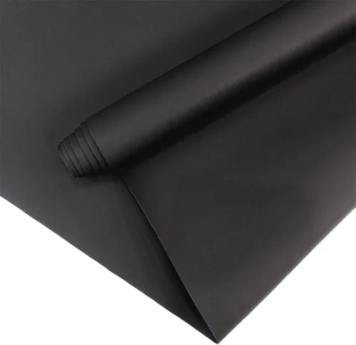 XHT Rollo de vinilo de PVC de gelatina de 11.8 x 53 pulgadas, suave, de color liso, impermeable, tela de PVC para alfombrillas, lazos para el Negro