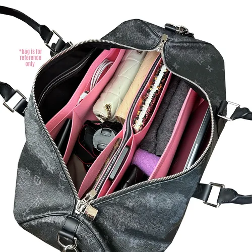 Miniatura 4 de Keepall Bag Organizer for Lv Keepall 50 Insert Keepall 45 Organizer Base Shaper Handmade 3mm Premium Felt Snug Sturdy (Keepall 50, Sky Blue)