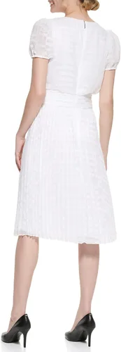 Miniatura 4 de Karl Lagerfeld Paris Women's Clip Chiffon Blouson Midi