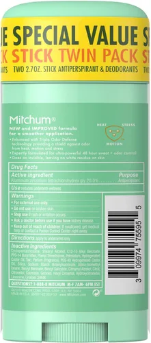 Miniatura 35 de Mitchum Gel antitranspirante y desodorante para mujer con triple protección contra olores, polvo fresco, protección 48 horas, 2.25 onzas