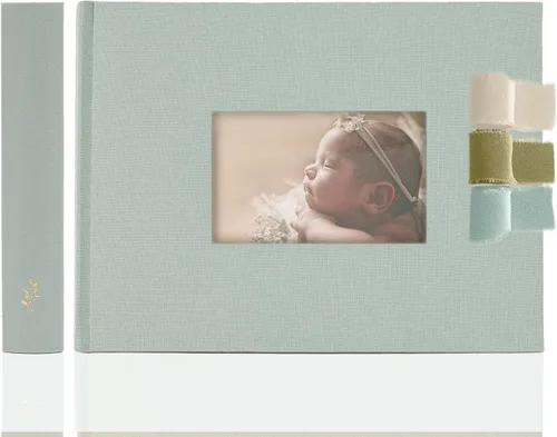 Miniatura 12 de La Lente - Álbum de recortes premium – Álbum de fotos con espacio para escribir – 100 páginas para múltiples tamaños 4x6, 5x7, 6x8, 8x10 – Capacidad