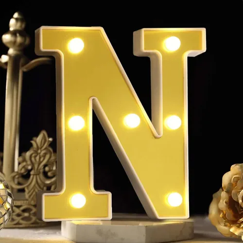 Miniatura 23 de Efavormart - Letrero 3D con luz LED de 6 pulgadas, color dorado con número 0, espejo frontal blanco cálido, funciona con pilas, brillo 72H