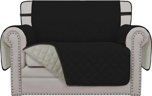 Miniatura 196 de Easy-Going - Funda para sofá, futón y sillón sin reposabrazos, reversible, resistente al agua, para mascotas y niños (azul oscuro/azul claro)