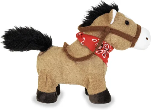 Miniatura 7 de Cuddle Barn – Gallop The Musical Horse Juguete de peluche animado Galopa, trota y canta "Giddy Up, Lil' Cowboy" Animal de peluche de 10