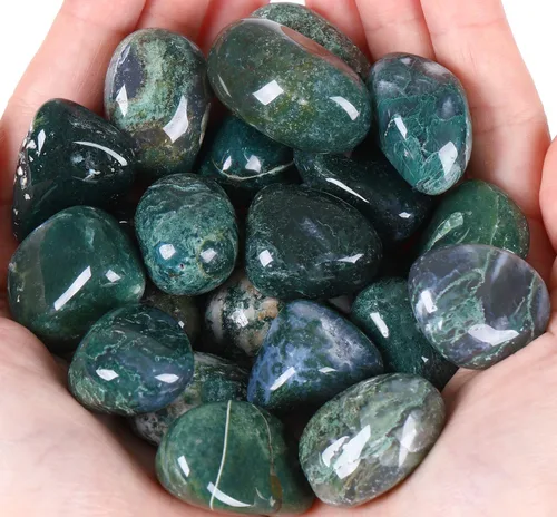 Miniatura 11 de QINJIEJIE Cristales de amatista (más de 1000 quilates), piedras pulidas a granel, cristal grande, decoración curativa de Reiki, 0.6-1 pulgada, 7.05