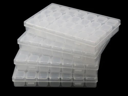 Miniatura 8 de Caja de almacenamiento de plástico transparente de 6 piezas con cierre hermético, contenedor organizador para lápices, rompecabezas, juguetes