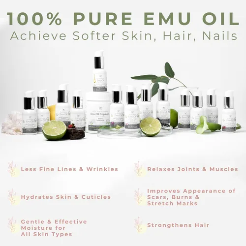 Miniatura 5 de Y Not Natural Aceite de emú puro – Humedad orgánica para cara, cuerpo, cabello, cuero cabelludo y uñas, rico en Omega 3-6-9, vitaminas y minerales