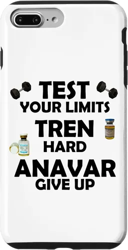 Miniatura 9 de iPhone 15 Funny Test Limits Tren Hard Never Give Up Gym Bodybuilding Case