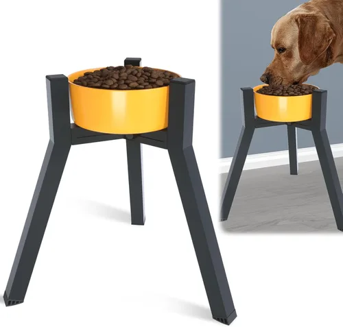 Miniatura 13 de Soporte Ajustable Elevado para Cuenco de Perros de 7-10.6" de Diámetro para Comida y Agua - Comedero Elevado de 11" de Altura para Mejorar