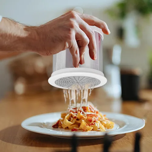 Miniatura 5 de Rallador de queso para cocina, ralladores de mantequilla de acero inoxidable, rallador cilíndrico de mano para frutas y verduras, triturador