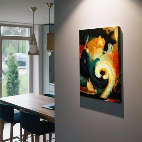 Miniatura 3 de Denzoer - Lienzo decorativo para pared, pintura abstracta, decoración de pared, pintura contemporánea con envoltura de galería, ilustraciones