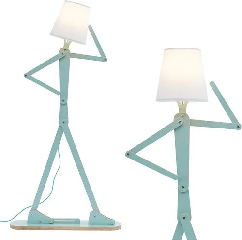 Miniatura 13 de Lámpara de pie mini de madera genial para sala de estar, dormitorio, mesita de noche - Luz decorativa de esquina para oficina, lámpara de lectura