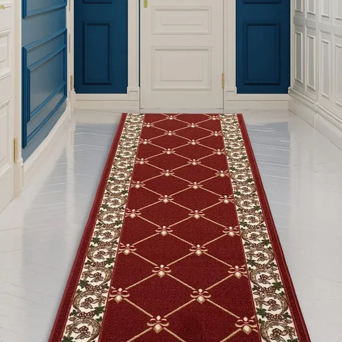 CreativeDeco Alfombra de pasillo hecha a medida de pelo bajo con respaldo de goma para cocina, vestíbulo, pasillo, entrada, elige tu longitud,