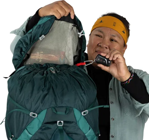 Miniatura 11 de Osprey Eja 48 Mochila ultraligera para mujer Verde azulado profundo