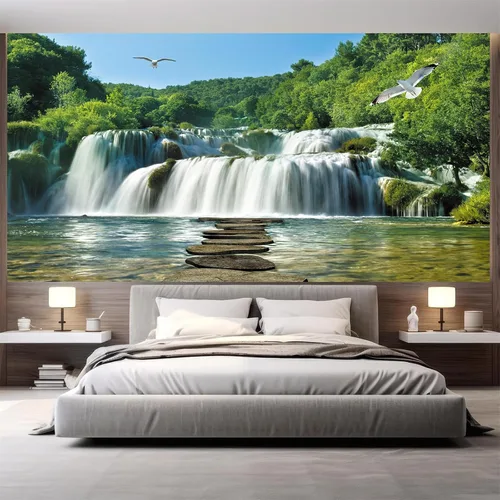 FLFK Murales de Pared Despegables y Adhesivos de Paisaje de Cascada 78.7"x59" - Papel Tapiz Autoadhesivo Pintura Adhesivo Grande XXL Póster para
