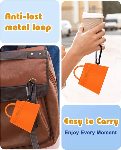 Miniatura 3 de Boaretiu - Funda para Airpods de 4ª generación, con llavero para AirPods de 4ª generación (2024), bolsa de vaca linda Kawaii divertida 3D