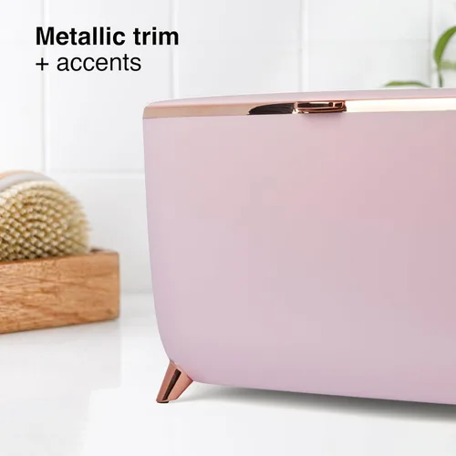 Miniatura 11 de Cooluli Glam Mini Refrigerador para el Cuidado de la Piel de 9L - Mini Refrigerador Rosa para Accesorios de Cuidado de la Piel, Maquillaje, Blanco