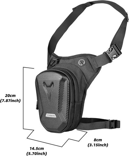 Miniatura 6 de Riñonera para motocicleta, bolsas de pierna caída, para hombres y mujeres, ciclismo, ciclismo, táctica, muslo, bolsa de almacenamiento