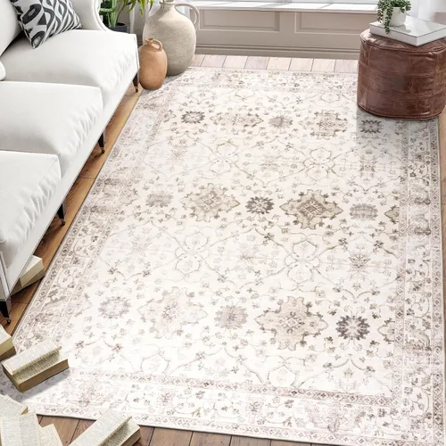 Miniatura 39 de ReaLife Rugs Alfombra pasillo lavable a máquina - Sala de estar, dormitorio, baño, cocina, entrada, oficina - Acolchada de pelo bajo, resistente a