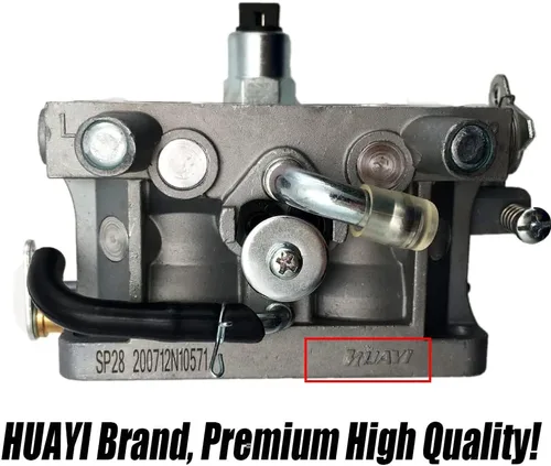 Miniatura 2 de HUAYI Carburador compatible con 670cc HF Predator 22HP V Twin Engine 61614 OEM Carb