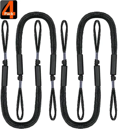 Líneas de muelle elástico para barco, cuerda de amarre para barcos, accesorios de barco, cuerdas de acoplamiento PWC para barcos, pontón, moto