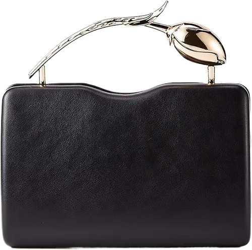 Miniatura 21 de Bolso de mano de piel sintética desmontable con cadena cruzada, bolso de noche, bolso de mano para mujer, formal, boda, fiesta, baile de graduación
