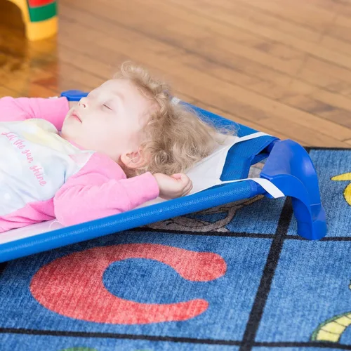 Miniatura 11 de Sprogs Cunas de guardería apilables de tamaño estándar resistentes para niños y niños pequeños, cunas de preescolar para apilamiento en el aula