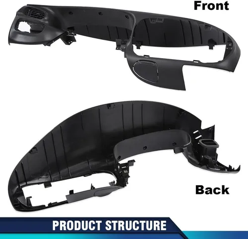 Miniatura 8 de PIT66 Bisel de Almohadilla de Tablero Negro Compatible con Ford F150 1997-2003/ Compatible con Ford Expedition 1997-2003