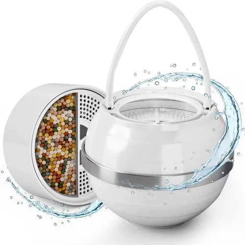 Filtro de baño para bañera, filtro de agua para tina para piel y cabello más suaves, filtro de agua de baño de filtración de grado hotelero de 8