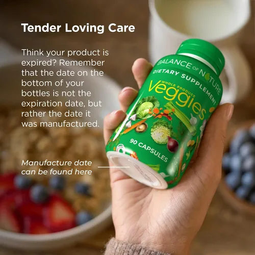 Miniatura 6 de Balance of Nature Whole Health System - Frutas y verduras integrales y suplementos de fibra y especias - 30 porciones cada una