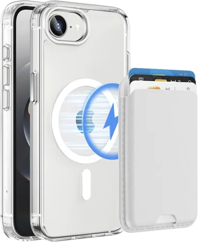 Miniatura 57 de Funda magnética para iPhone 12 Pro Max, cartera magnética desmontable con soporte para tarjetas, [compatible con MagSafe] grado militar, a prueba