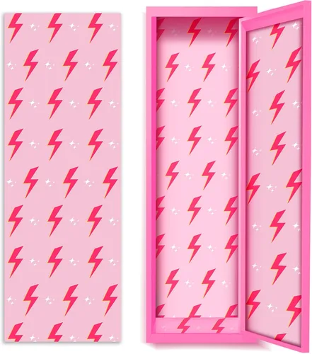 Miniatura 10 de Hsei Papel tapiz magnético de lujo para casillero escolar, 12 x 36 pulgadas, decorativo, extraíble, magnético, accesorios para niñas, niños