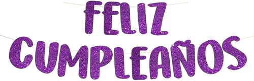 Miniatura 10 de Cartel de Feliz Cumpleaños con purpurina dorada preencordada, decoraciones de cumpleaños para hombres y mujeres, suministros para fiestas y regalos