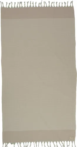 Miniatura 6 de Bersuse Hierapolis XL - Manta turca 100% algodón, 60 x 95 pulgadas, color beige