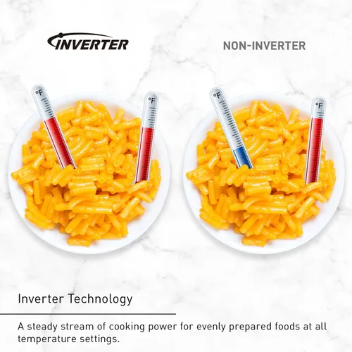 Miniatura 4 de Panasonic NN-SV79MS Horno Microondas de Encimera Inversor Inteligente de 1.4 pies cúbicos que Funciona con Alexa, 1200 Vatios de Potencia con Sensor