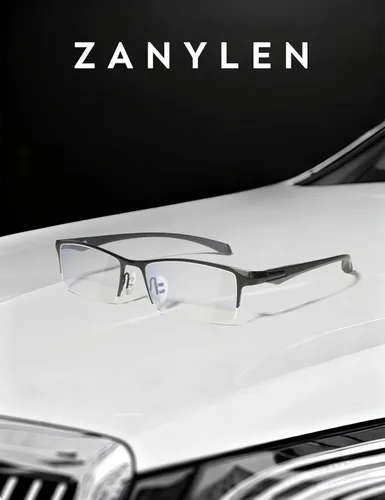 Miniatura 2 de ZanyLen Blue Light Glasses for Men Semi Rimless Rectangular Computer Glasses
