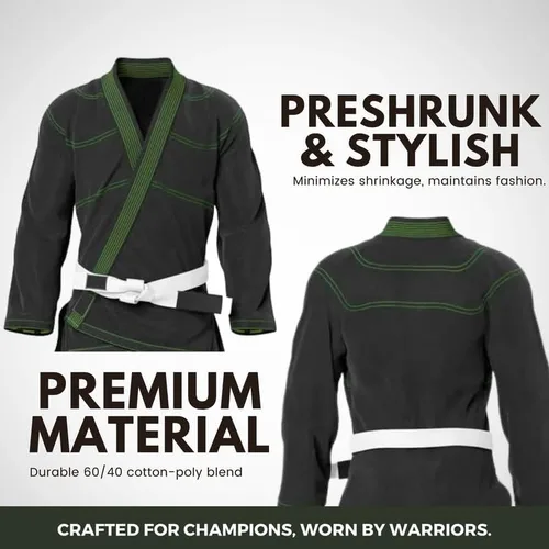 Miniatura 4 de Rightpunch Ultimate Brazilian Jiu Jitsu Gi preencogido Unisex Bjj Gi ligero 450 GSM tela de algodón